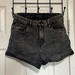 Black Jean shorts